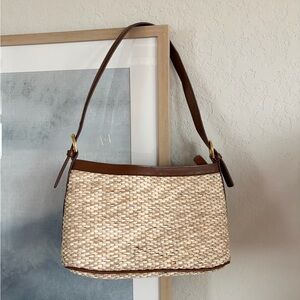 Vintage Raffia Shoulder Bag